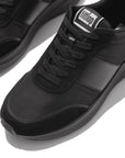 Flow Fabric/Suede/Leather Flatform Trainers F-MODE Microwobbleboard