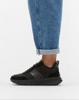 Flow Fabric/Suede/Leather Flatform Trainers F-MODE Microwobbleboard
