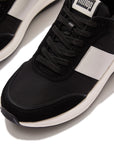 Flow Fabric/Suede/Leather Flatform Trainers F-MODE Microwobbleboard