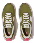 Flow Fabric/Suede/Leather Flatform Trainers F-MODE Microwobbleboard