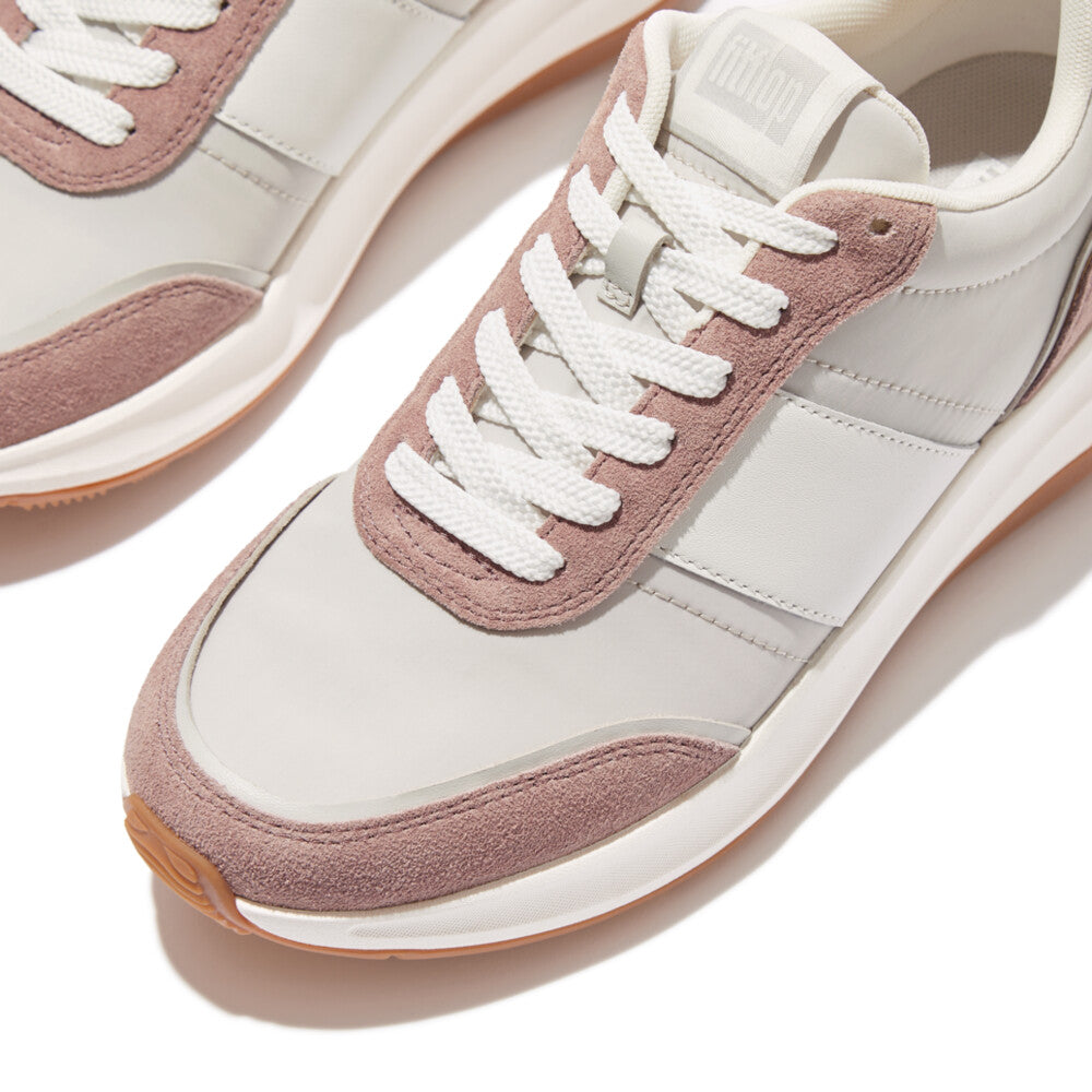 Flow Fabric/Suede/Leather Flatform Trainers F-MODE Microwobbleboard