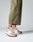 Flow Fabric/Suede/Leather Flatform Trainers F-MODE Microwobbleboard