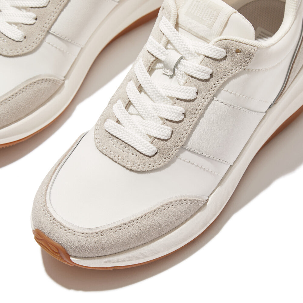 Flow Fabric/Suede/Leather Flatform Trainers F-MODE Microwobbleboard