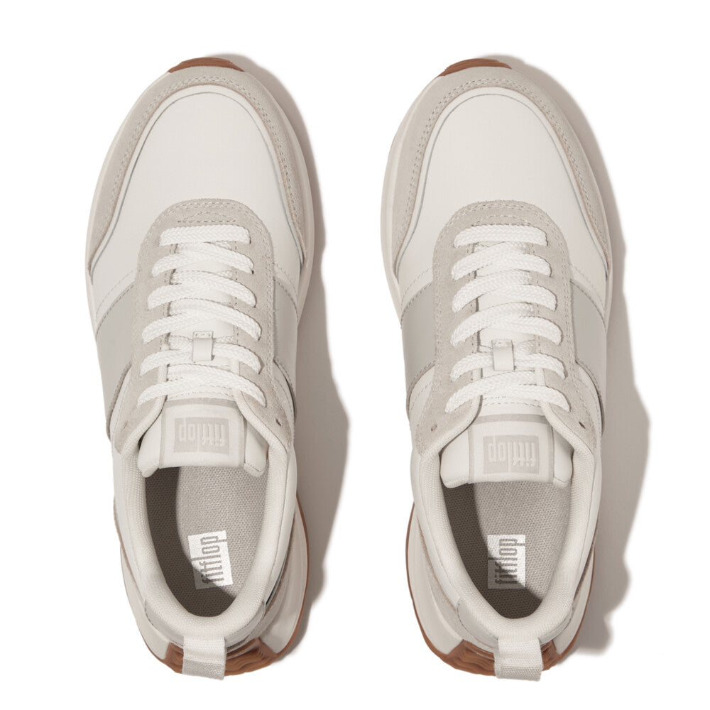 FitFlop FitFlop F-Mode Flow Leather/Seude Trainers Sneaker   