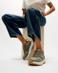 FitFlop F-Mode Flow Mesh Metalic Trainers