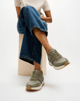 FitFlop F-Mode Flow Mesh Metalic Trainers