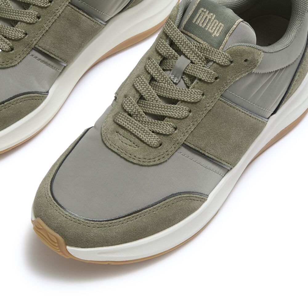 FitFlop F-Mode Flow Mesh Metalic Trainers