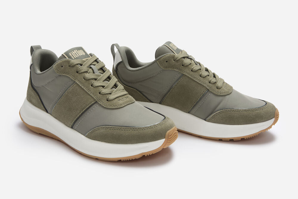 FitFlop F-Mode Flow Mesh Metalic Trainers