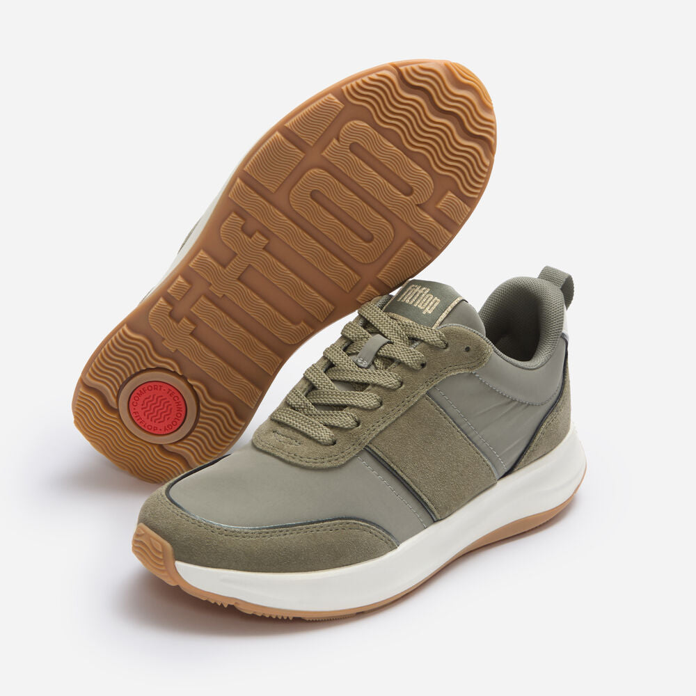 FitFlop F-Mode Flow Mesh Metalic Trainers