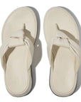 Knot Soft-Leather Flatform Toe-Post Sandals F-MODE Microwobbleboard