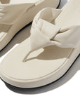 Knot Soft-Leather Flatform Toe-Post Sandals F-MODE Microwobbleboard