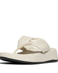 Knot Soft-Leather Flatform Toe-Post Sandals F-MODE Microwobbleboard