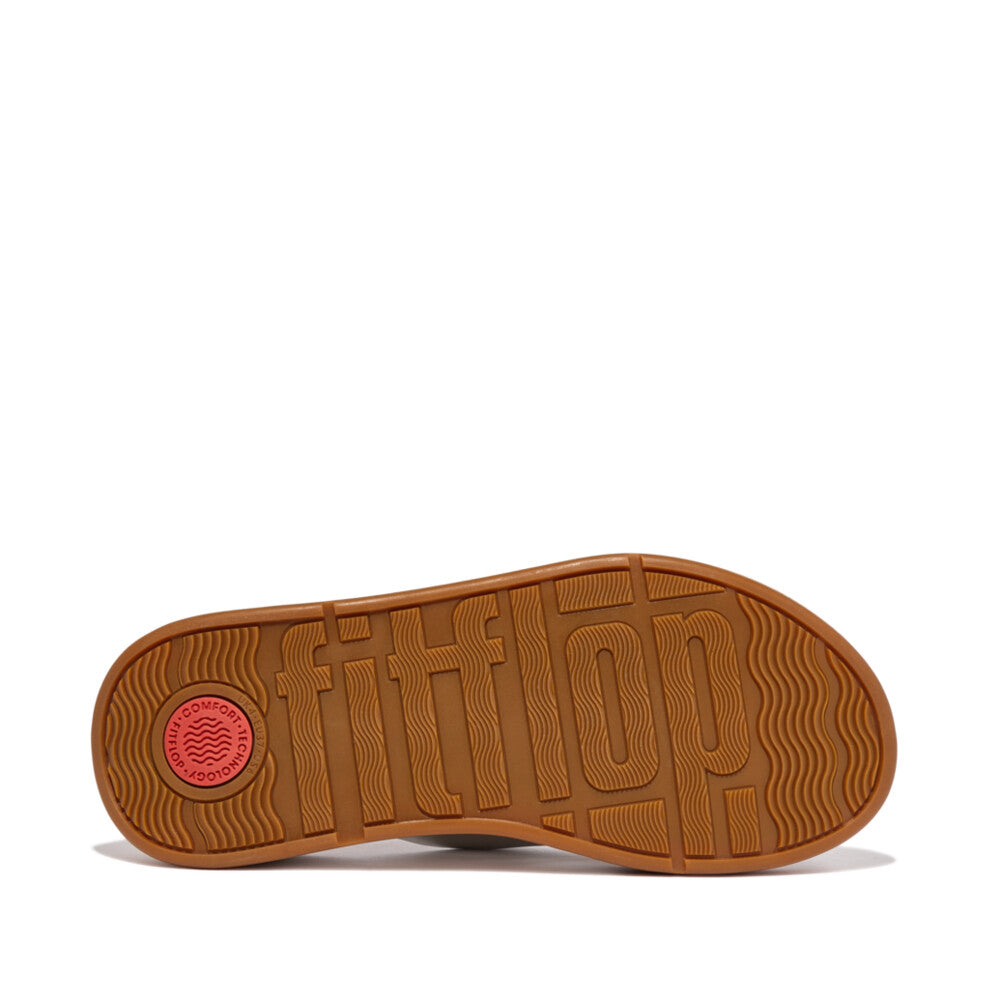 Leather/Cork Flatform Toe-Post Sandals F-MODE Microwobbleboard