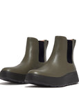 Leather Flatform Chelsea Boots F-MODE Microwobbleboard