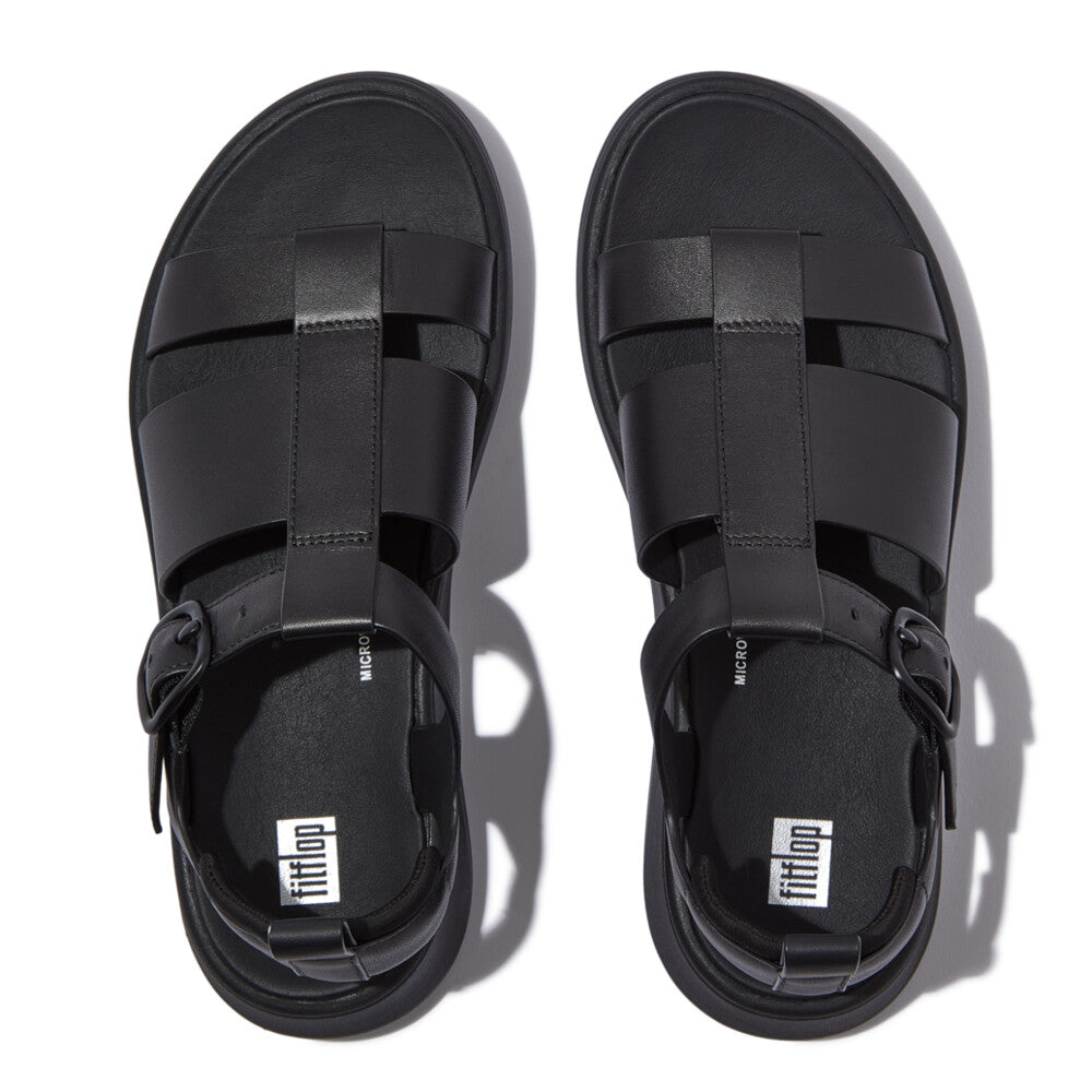 FitFlop FitFlop F-MODE Leather Flatform Fisherman Sandals Microwobbleboard
