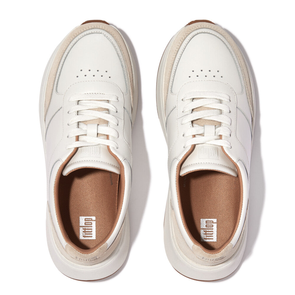 Leather/Suede Flatform Trainers F-MODE Microwobbleboard