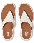 Leather Flatform Toe-Post Sandals F-MODE Microwobbleboard
