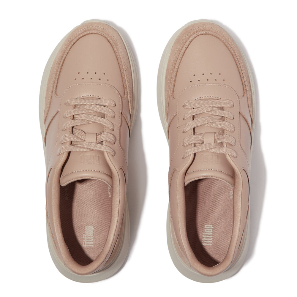 Leather/Suede Flatform Trainers F-MODE Microwobbleboard