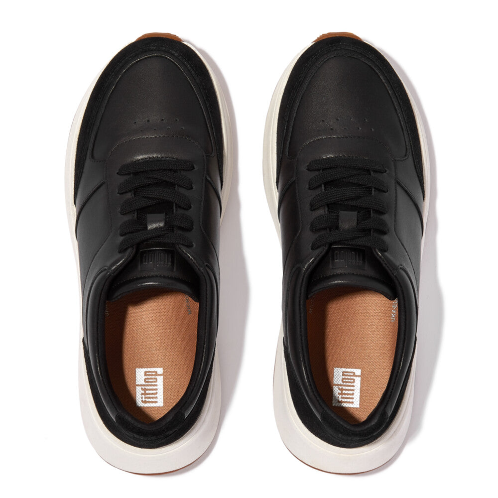 Leather/Suede Flatform Trainers F-MODE Microwobbleboard