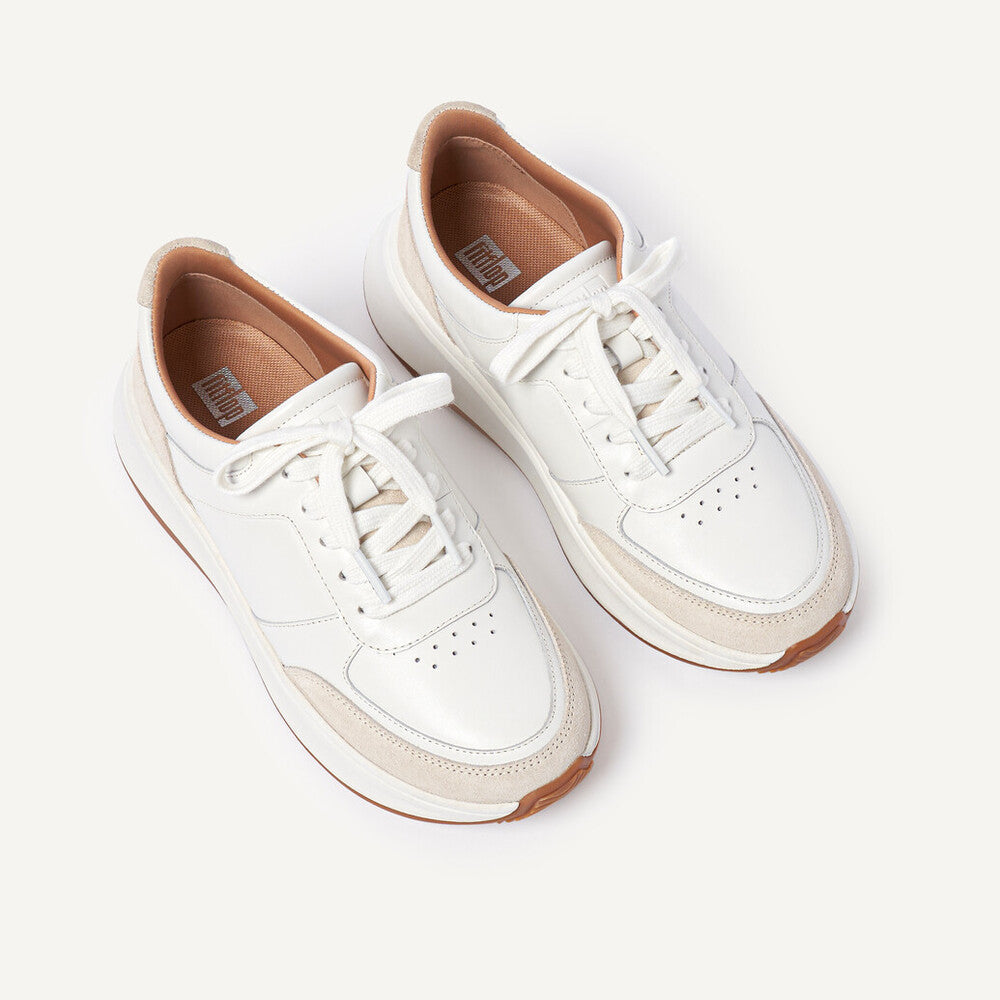 Leather/Suede Flatform Trainers F-MODE Microwobbleboard