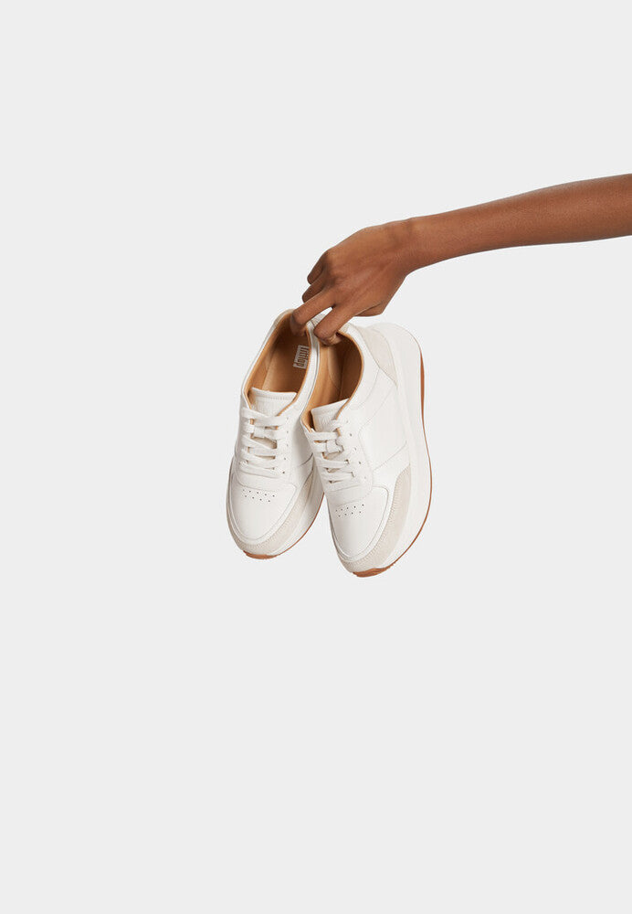 Leather/Suede Flatform Trainers F-MODE Microwobbleboard