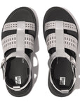 FitFlop F-MODE Metallic-Leather/Webbing Flatform Fisherman Sandals Sandal