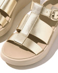 FitFlop FitFlop F-MODE Metallic Leather Flatform Fisherman Sandals Microwobbleboard