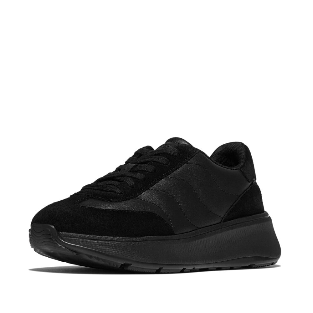 FitFlop F-MODE T-Toe Wave Leather Suede Sneaker Sneaker