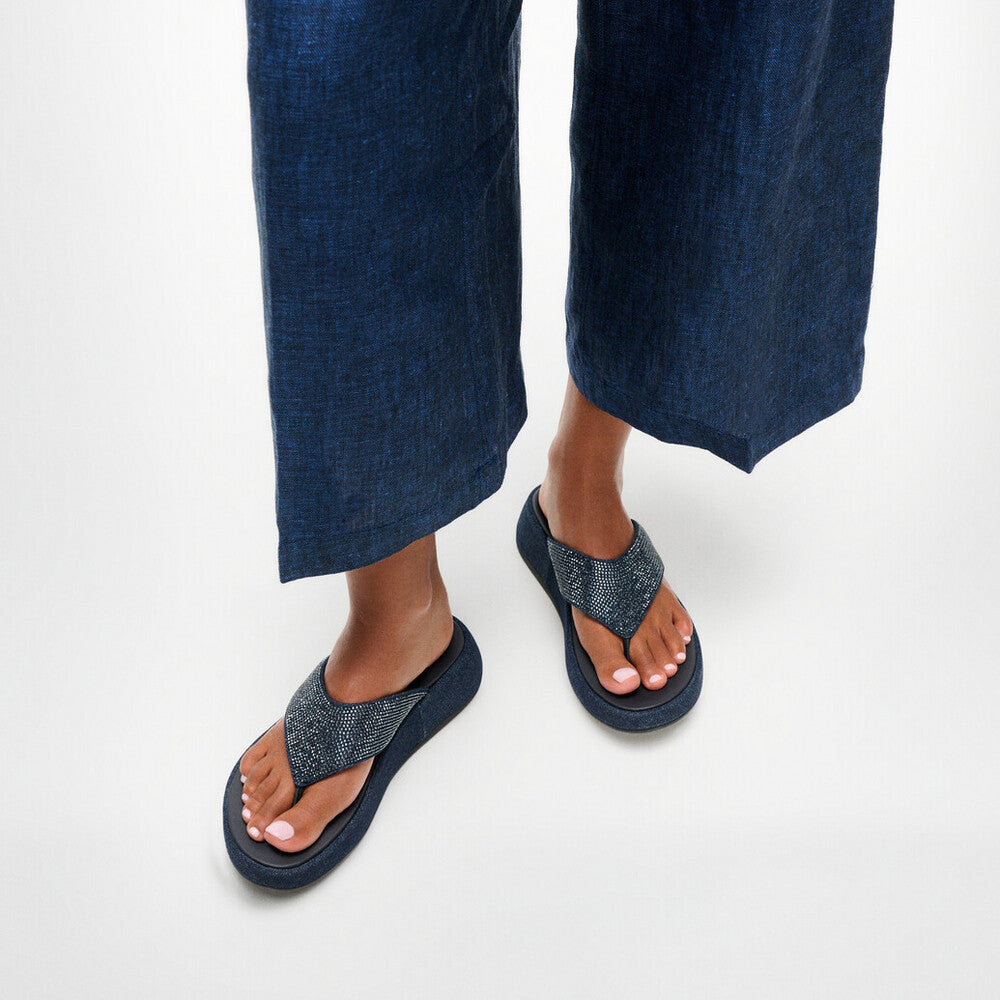 FitFlop FitFlop F-MODE Denim Toe Post Microwobbleboard