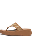 FitFlop FitFlop F-MODE Leather Flatform Toe-Post Sandals  Tan 4 