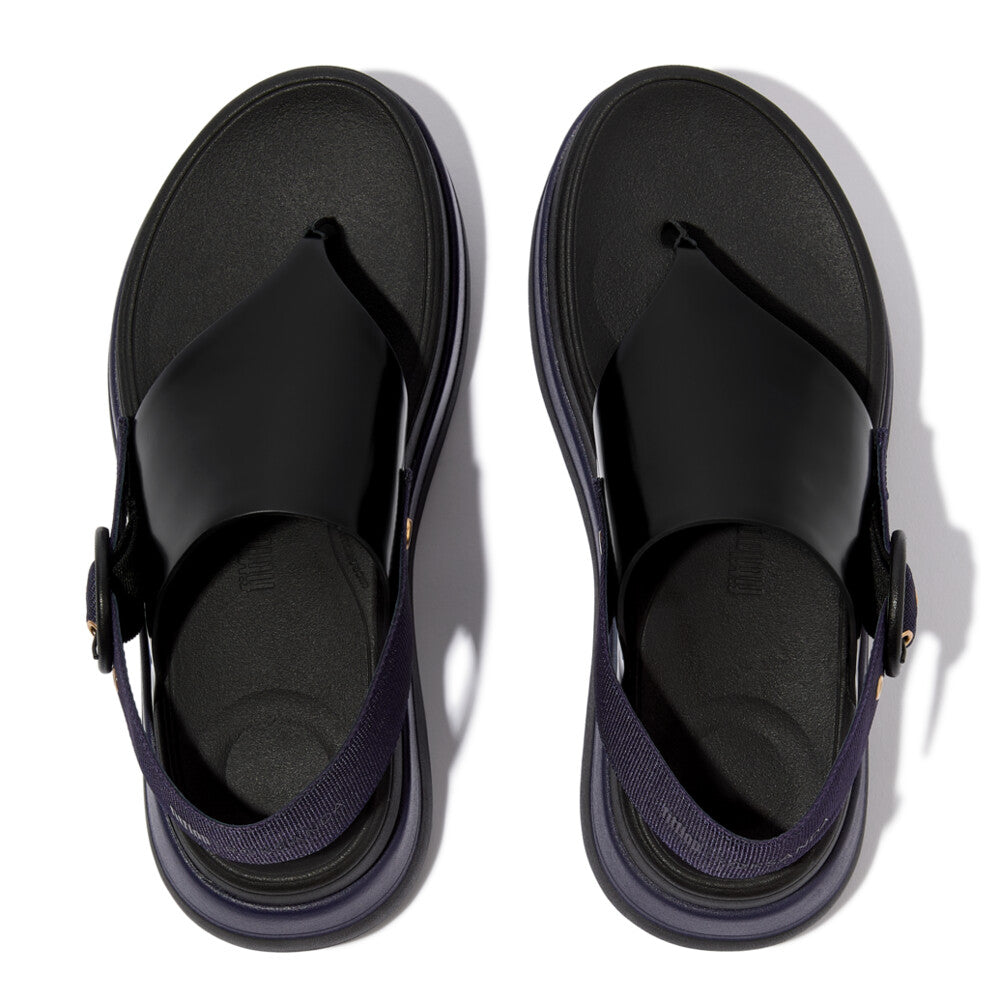 X Roksanda Leather/Webbing Sandals F-MODE Microwobbleboard