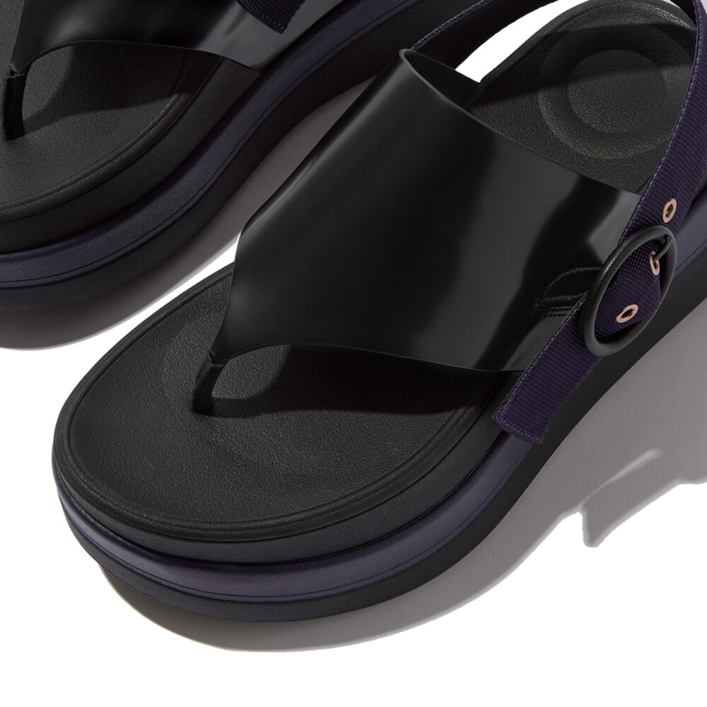 X Roksanda Leather/Webbing Sandals F-MODE Microwobbleboard