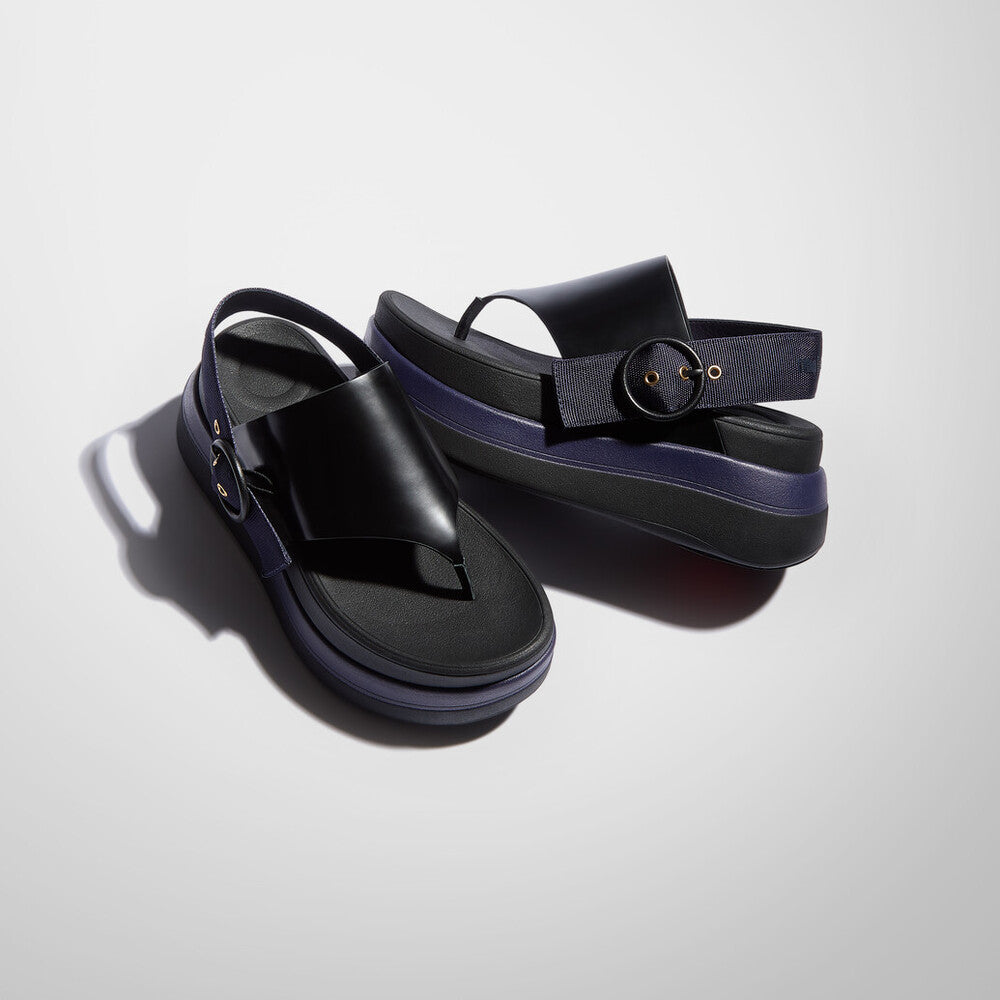 X Roksanda Leather/Webbing Sandals F-MODE Microwobbleboard