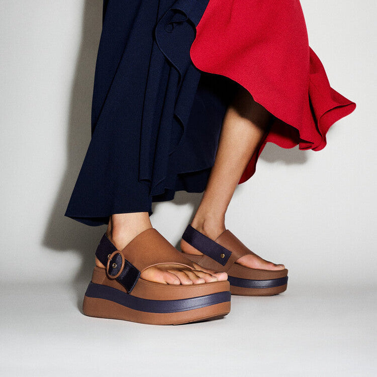 X Roksanda Leather/Webbing Sandals F-MODE Microwobbleboard