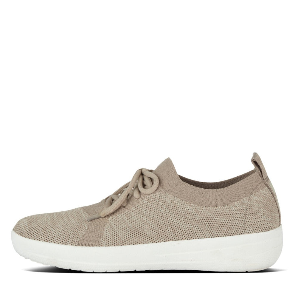 FitFlop Überknit F-sporty Trainers Anatomicush Dark Taupe Mix 3