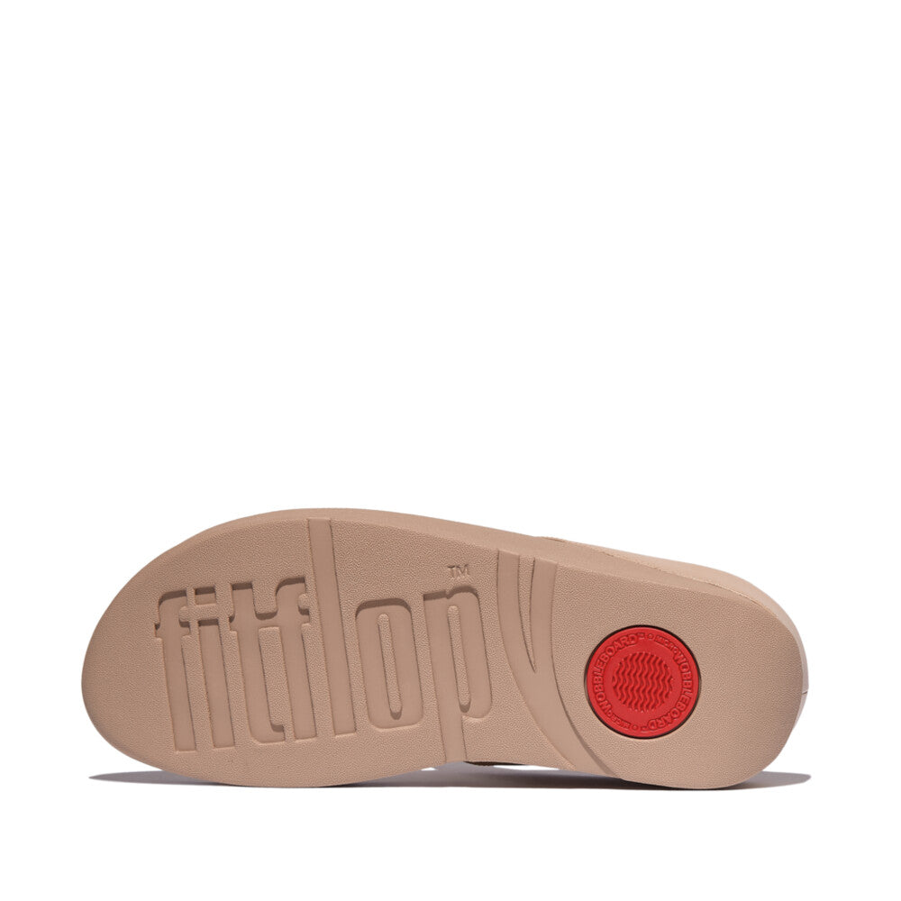 Crystal Chain Leather Toe-Post Sandals FINO Microwobbleboard