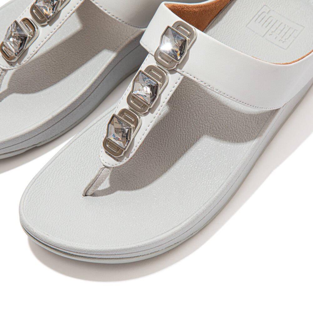 FitFlop FINO Crystal Lock Toe-Post Sandals Sandal