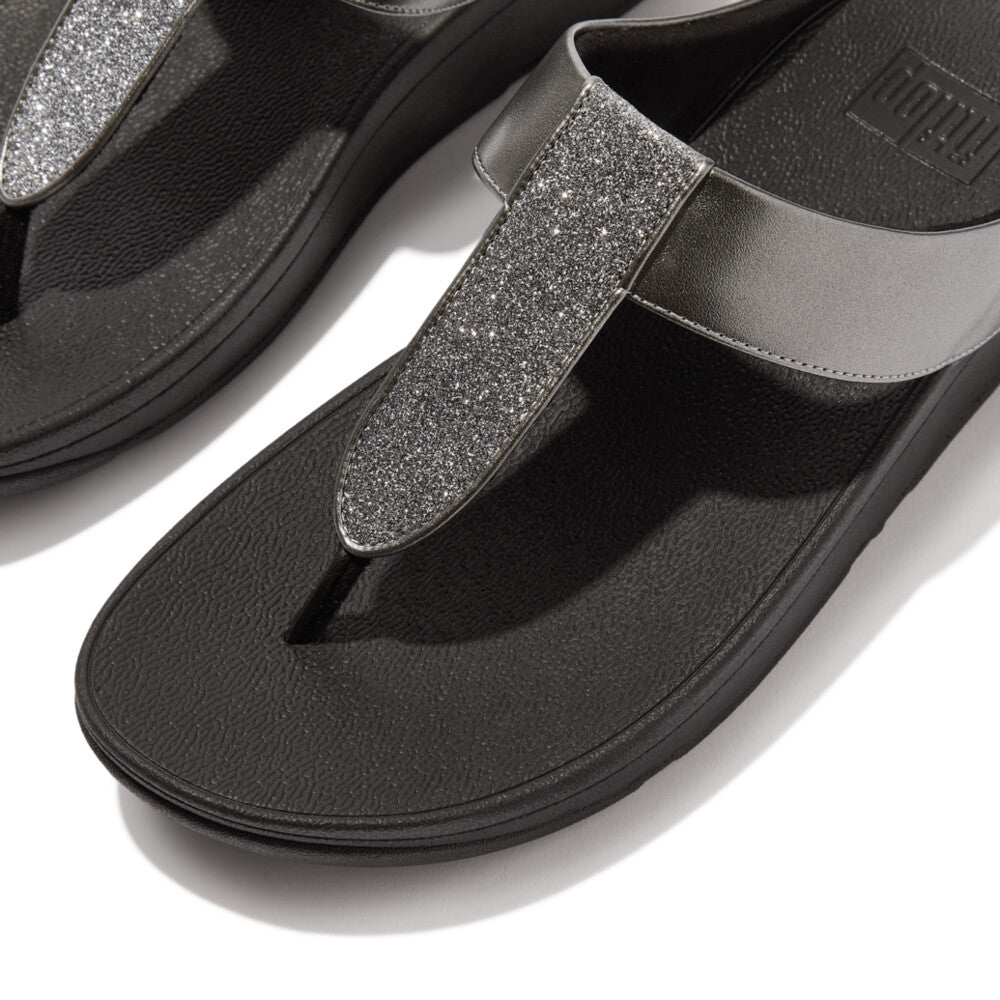 FitFlop FitFlop Fino Glitterdust Metallic Toe Post Sandal   