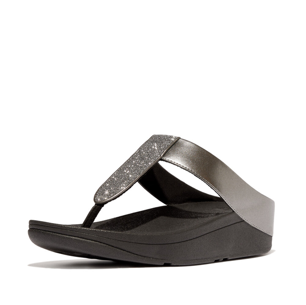 FitFlop FitFlop Fino Glitterdust Metallic Toe Post Sandal   