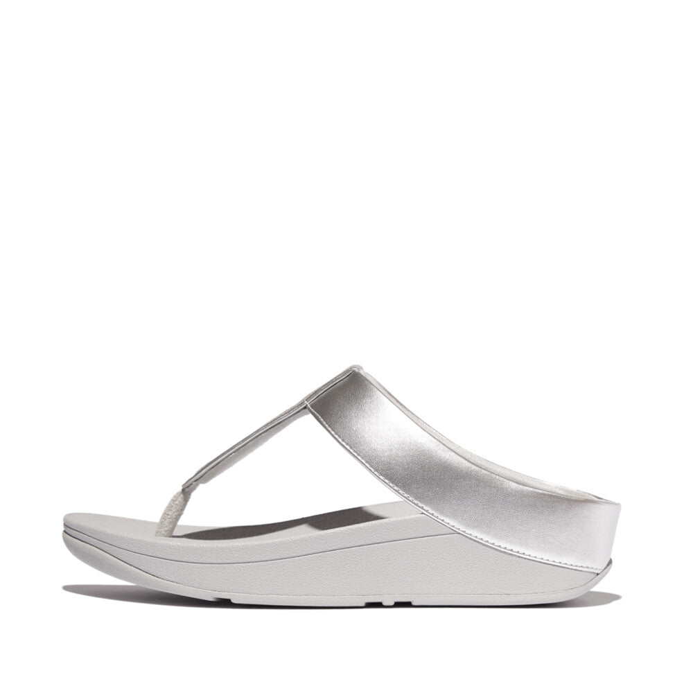 FitFlop FitFlop Fino Glitterdust Metallic Toe Post Sandal Silver 4 