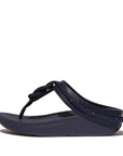 FitFlop FitFlop LULU Crystal-Cord Leather  Midnight Navy 4 