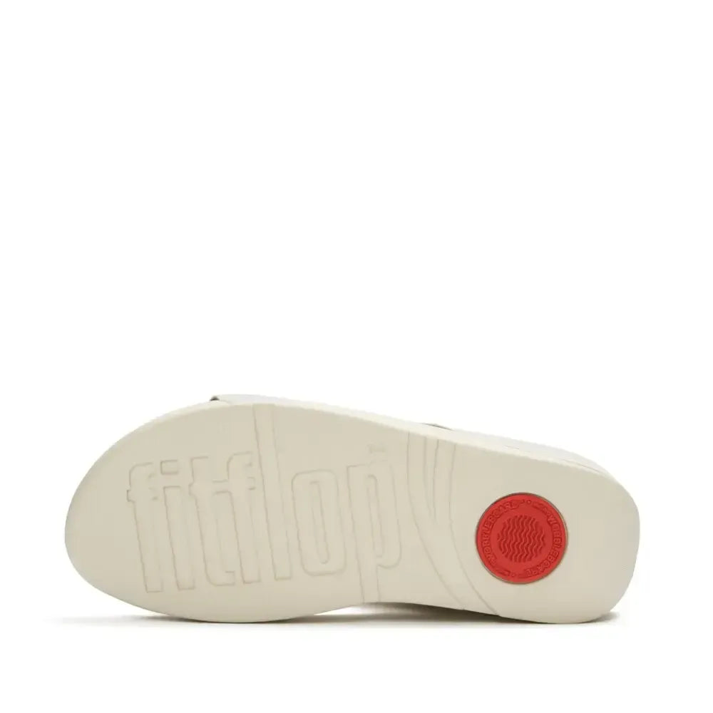 FitFlop FINO Pearls-And-Crystal H-Bar Slides
