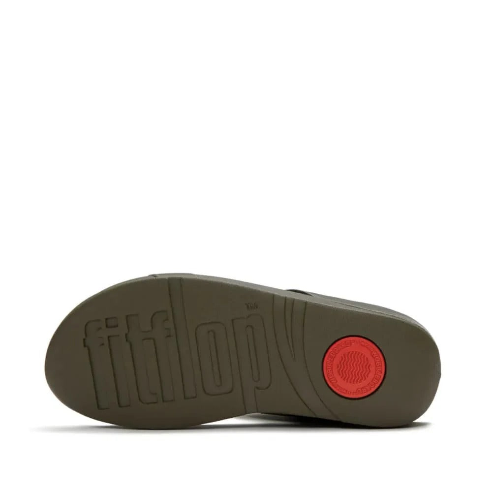 FitFlop FINO Pearls-And-Crystal H-Bar Slides