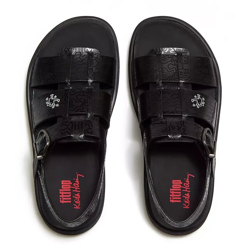 FitFlop Gen-FF X Keith Haring Leather Fisherman Sandals