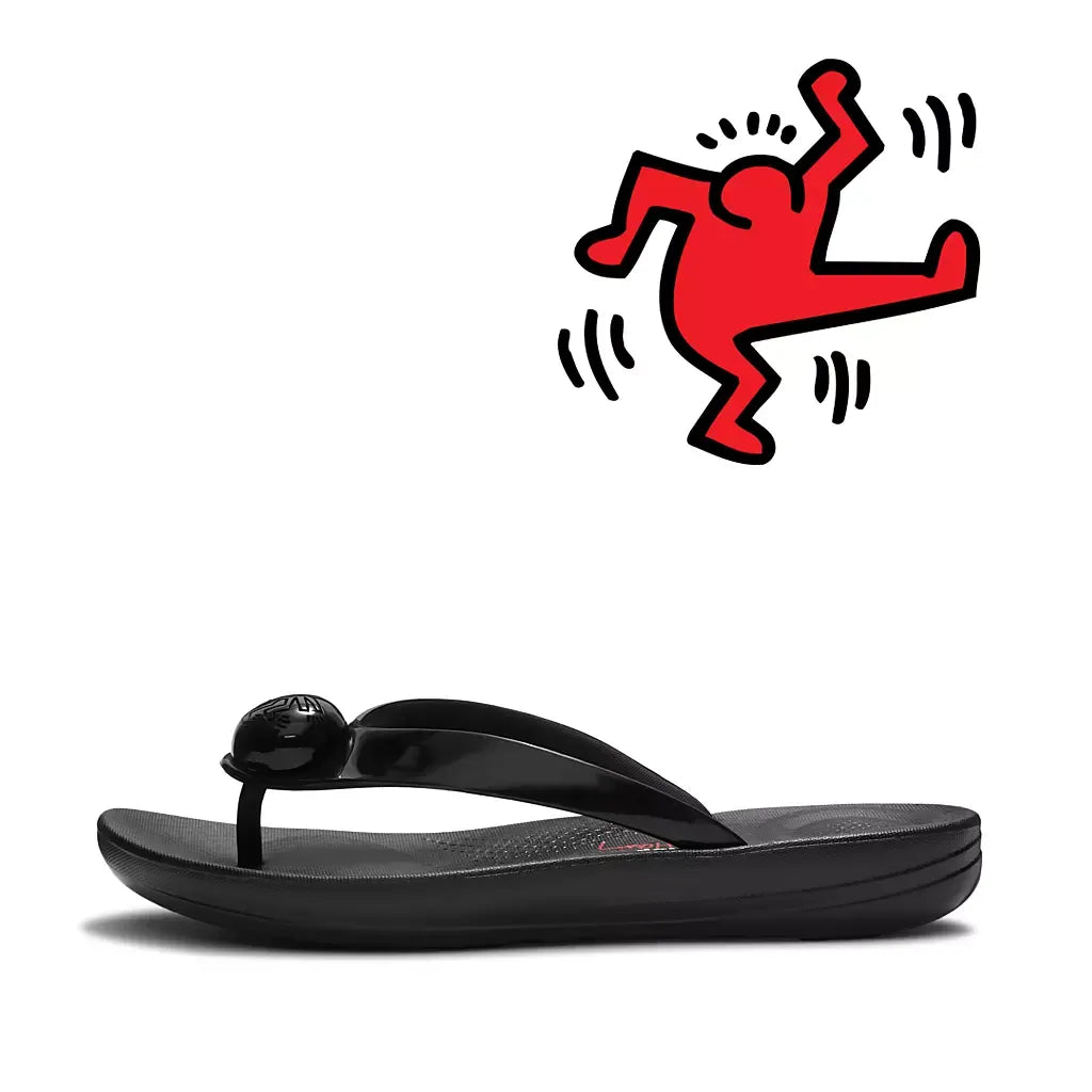 FitFlop FitFlop iQushion X Keith Haring Flip-Flops iQushion Black UK 3