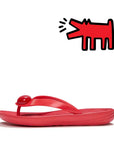 FitFlop FitFlop iQushion X Keith Haring Flip-Flops iQushion Signal Red UK 3