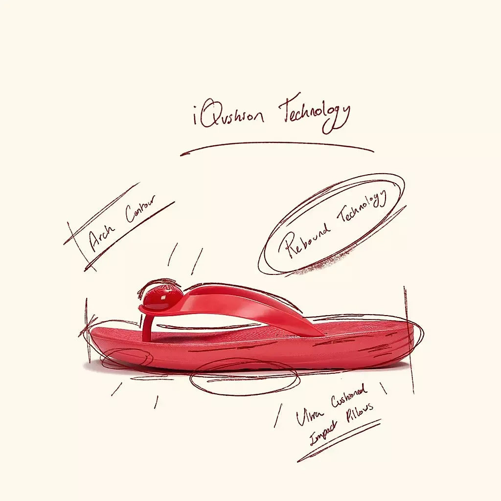 FitFlop FitFlop iQushion X Keith Haring Flip-Flops iQushion