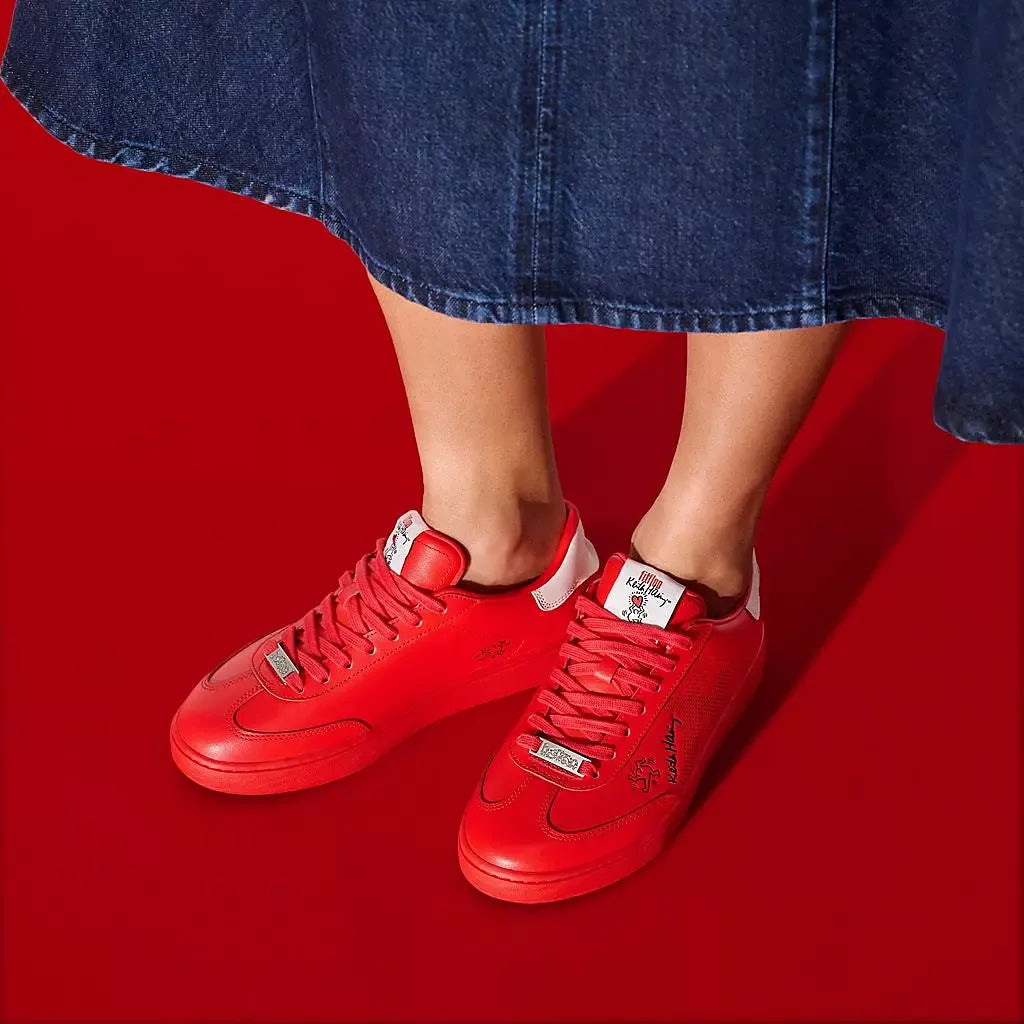 FitFlop Dash X Keith Haring Leather Sneakers