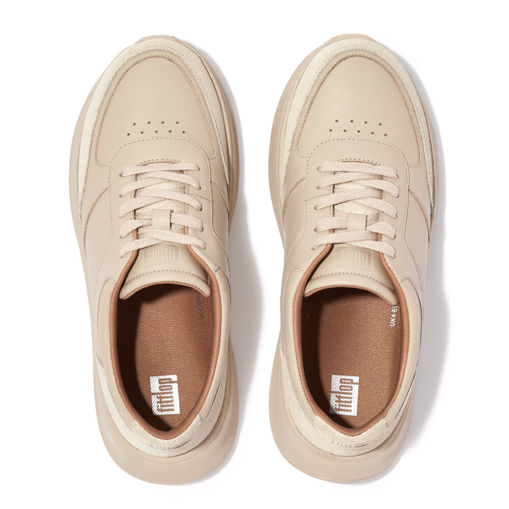 Leather/Suede Flatform Trainers F-MODE Microwobbleboard