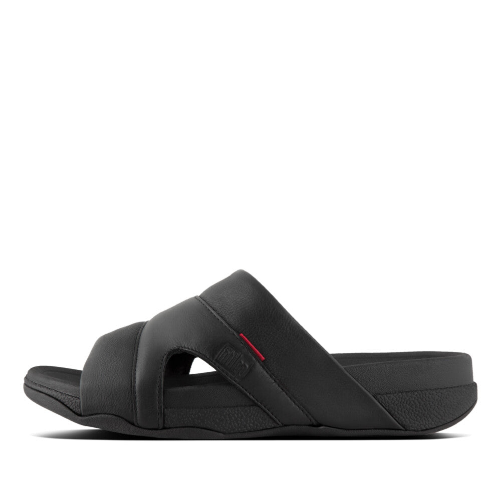 FitFlop FitFlop FREEWAY pool slide in leather Sandal Black 7 